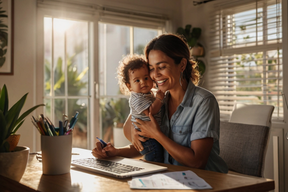 Trabalho Online para Mães com Crianças Pequenas: Dicas e Oportunidades