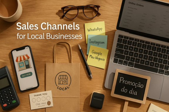 imagem canais de vendas para o pequeno lojista