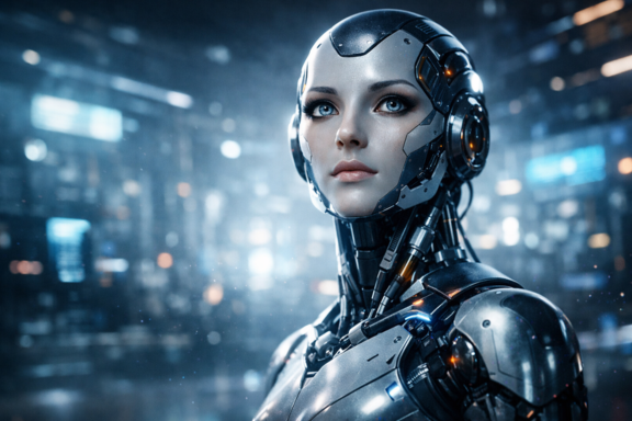 imagem Robôs Humanoides E Inteligência Artificial